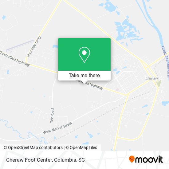 Cheraw Foot Center map