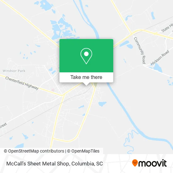 McCall's Sheet Metal Shop map