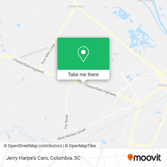 Jerry Harpe's Cars map