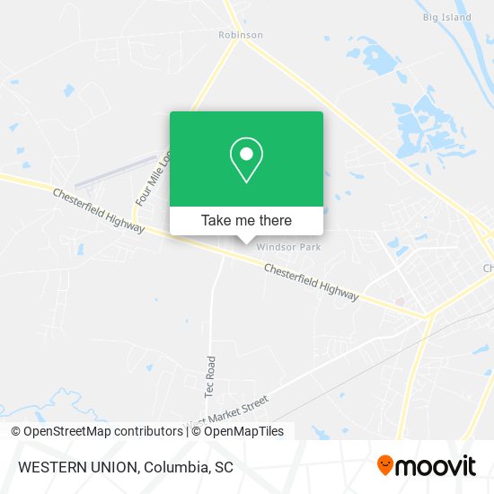 Mapa de WESTERN UNION