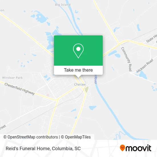 Reid's Funeral Home map