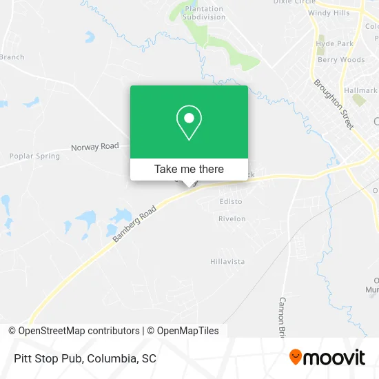 Pitt Stop Pub map