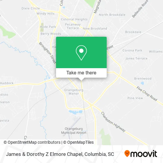 James & Dorothy Z Elmore Chapel map