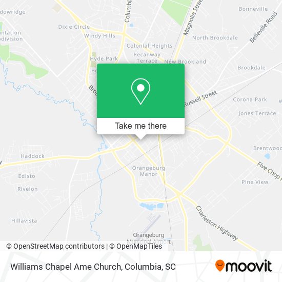 Williams Chapel Ame Church map