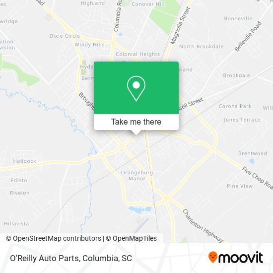 O'Reilly Auto Parts map