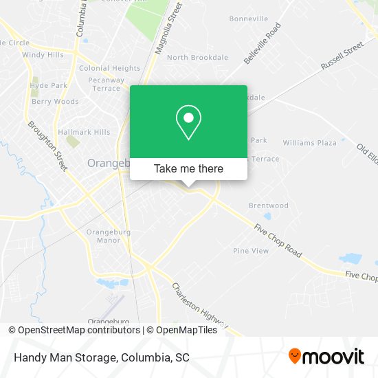 Mapa de Handy Man Storage