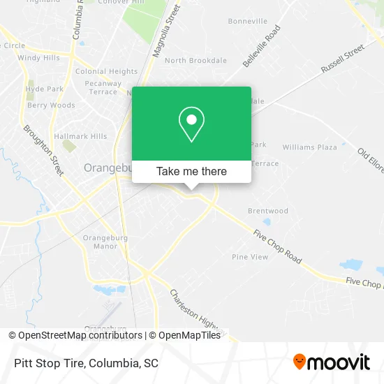 Pitt Stop Tire map