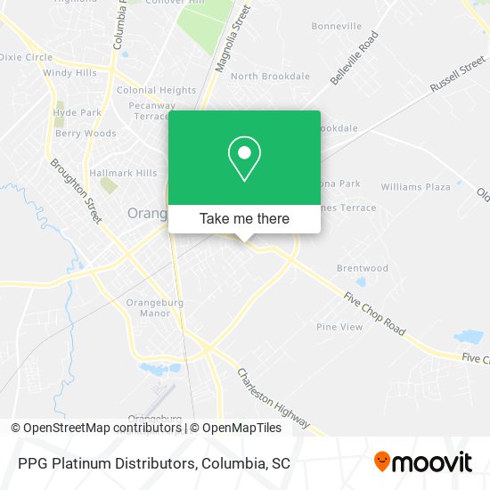 ¿Cómo llegar a PPG Platinum Distributors en Columbia, SC en