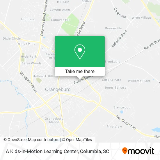 A Kids-in-Motion Learning Center map
