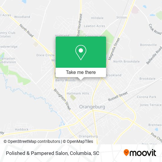Mapa de Polished & Pampered Salon