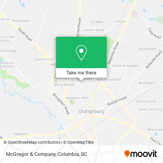 Mapa de McGregor & Company