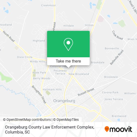Mapa de Orangeburg County Law Enforcement Complex