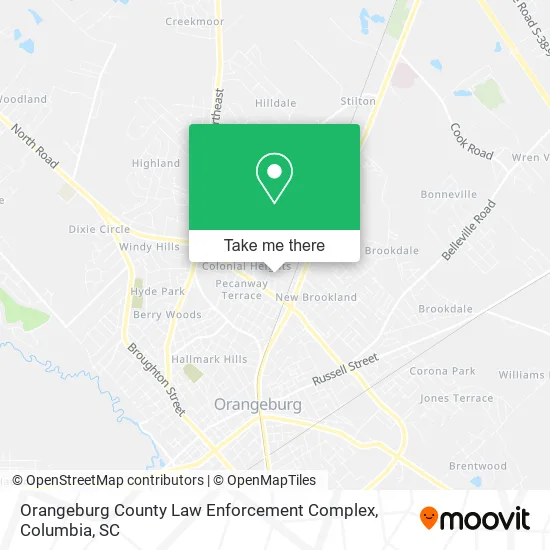 Orangeburg County Law Enforcement Complex map