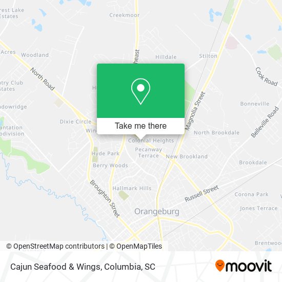 Mapa de Cajun Seafood & Wings