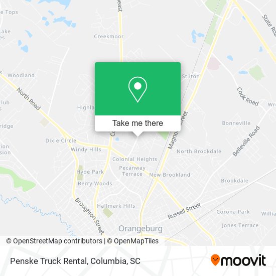 Mapa de Penske Truck Rental