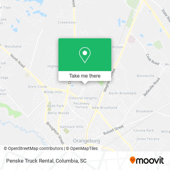 Penske Truck Rental map