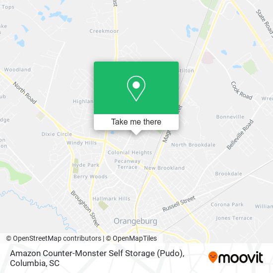 Mapa de Amazon Counter-Monster Self Storage (Pudo)