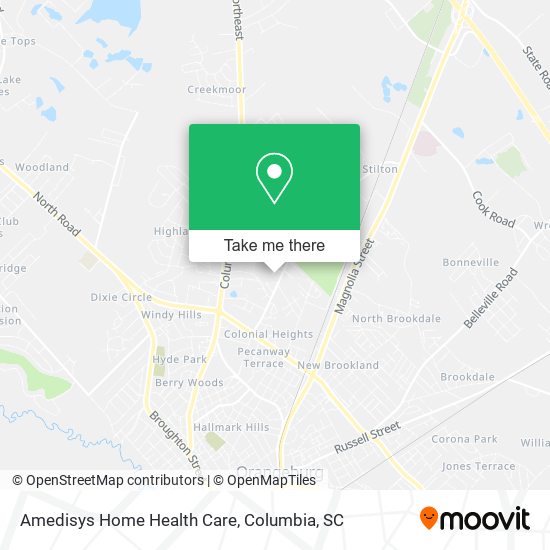 Mapa de Amedisys Home Health Care
