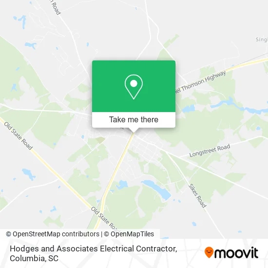 Hodges and Associates Electrical Contractor map