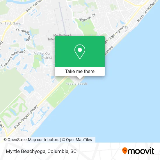 Myrtle Beachyoga map