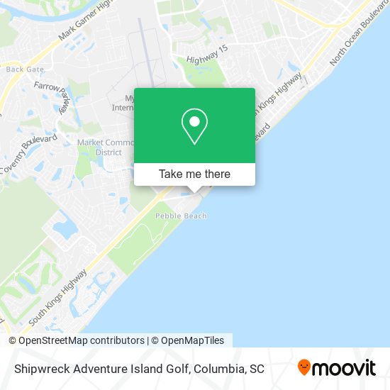 Mapa de Shipwreck Adventure Island Golf