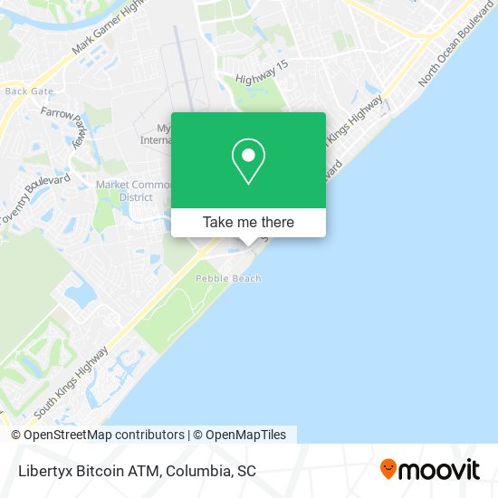 Mapa de Libertyx Bitcoin ATM