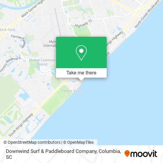 Downwind Surf & Paddleboard Company map