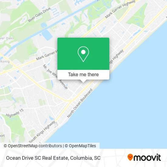 Ocean Drive SC Real Estate map