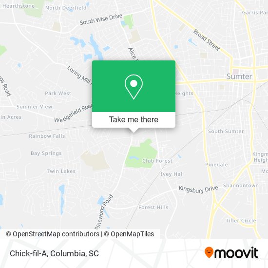 Chick-fil-A map