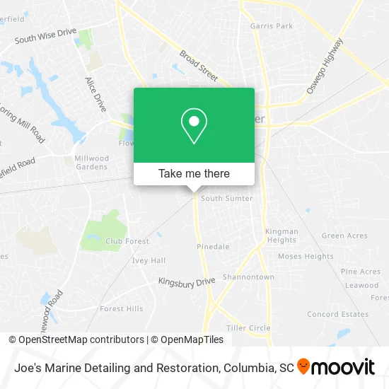 Mapa de Joe's Marine Detailing and Restoration