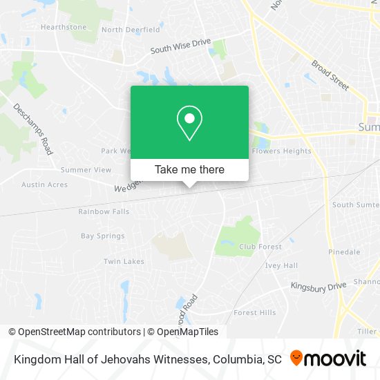Kingdom Hall of Jehovahs Witnesses map