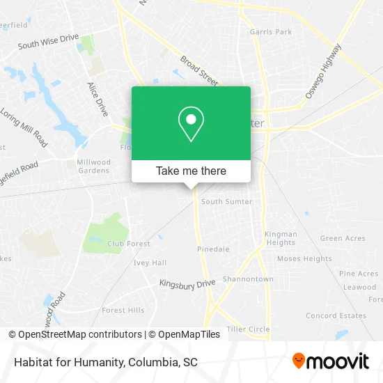 Habitat for Humanity map