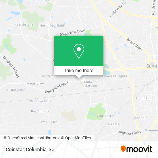 Coinstar map