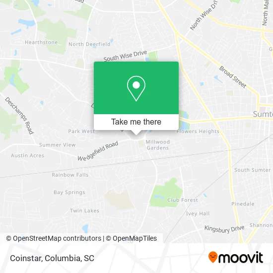 Coinstar map