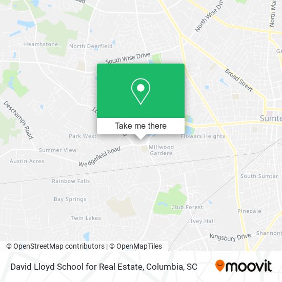 David Lloyd School for Real Estate map