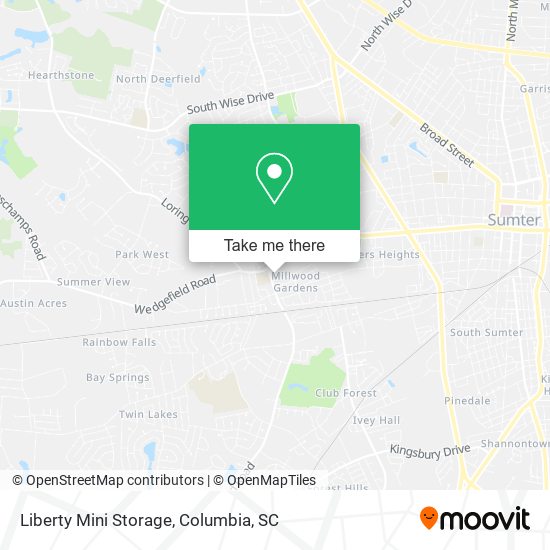 Liberty Mini Storage map