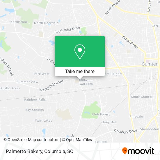 Palmetto Bakery map