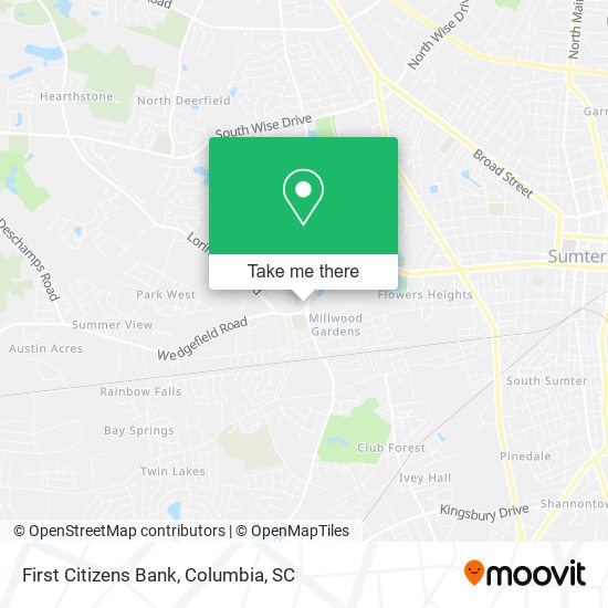 Mapa de First Citizens Bank