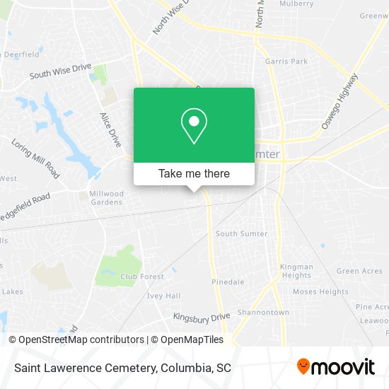 Saint Lawerence Cemetery map