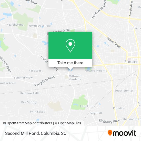 Mapa de Second Mill Pond