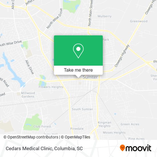 Cedars Medical Clinic map