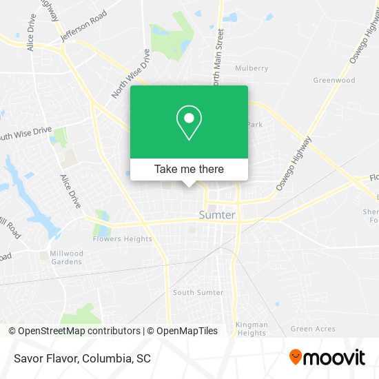 Mapa de Savor Flavor