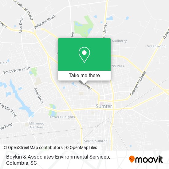 Boykin & Associates Environmental Services map