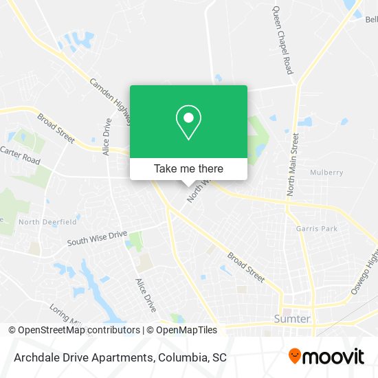 Mapa de Archdale Drive Apartments