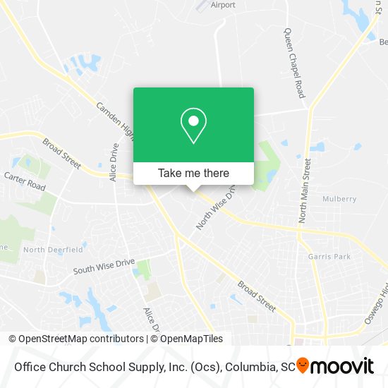 Mapa de Office Church School Supply, Inc. (Ocs)
