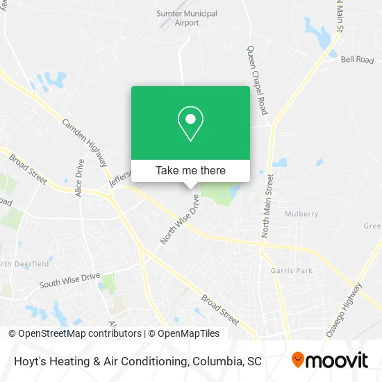 Hoyt's Heating & Air Conditioning map
