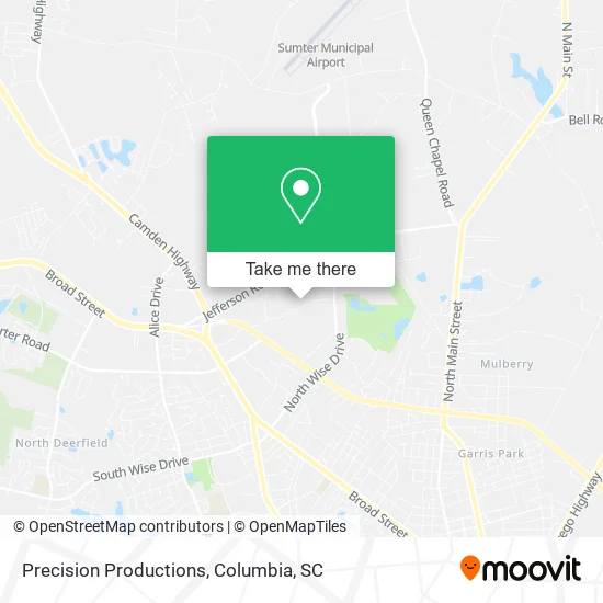 Precision Productions map