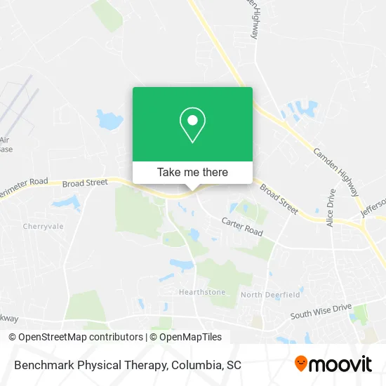 Benchmark Physical Therapy map