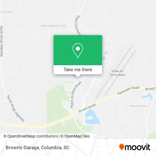 Mapa de Brown's Garage