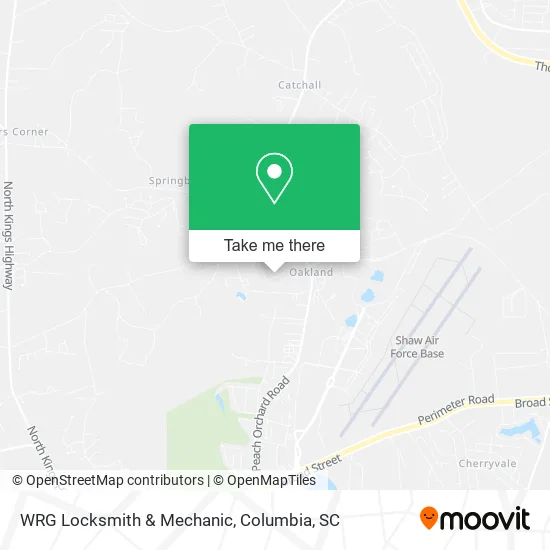 WRG Locksmith & Mechanic map